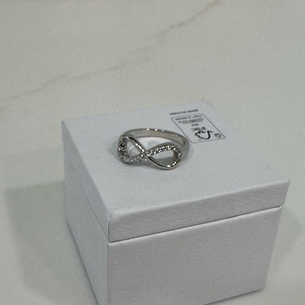 Elegant Sterling Silver Infinity Ring